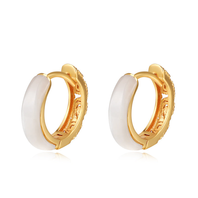 Sterling Silver Niche Design High-end Temperament Earrings - Lotus Lane