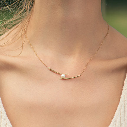 Chopsticks Clavicle Chain 925 Sterling Silver - Lotus Lane
