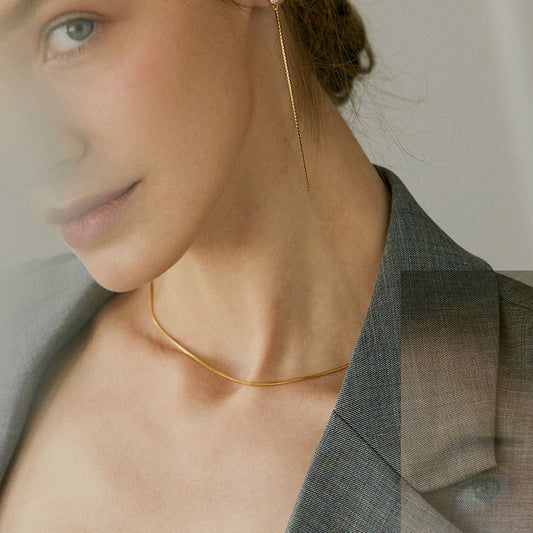 Women's Simple Light Luxury Stacked Gold Titanium Steel Necklace - Lotus Lane