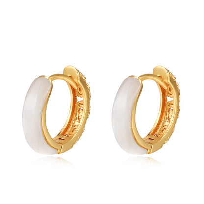 Sterling Silver Niche Design High-end Temperament Earrings - Lotus Lane