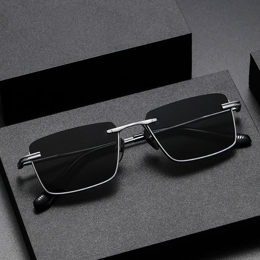 UV-proof Pure Titanium DTX416 With Myopic Glasses Option Fashionable Polarized Sunglasses For Women - Lotus Lane