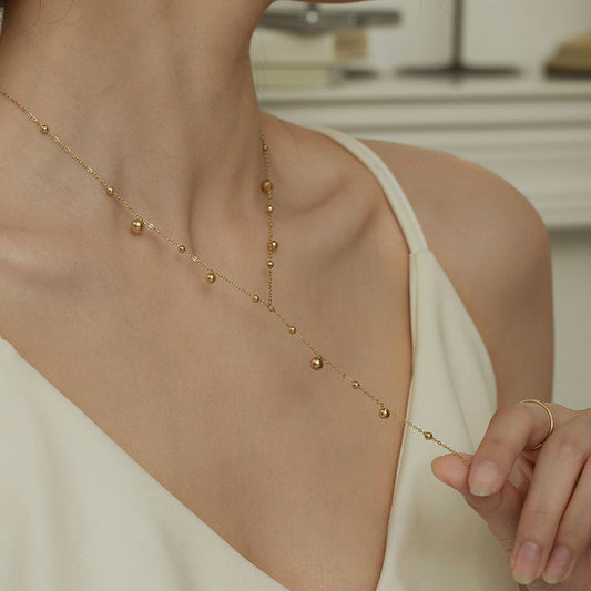Women's Fashionable Temperament Simple Multi-drop Tassel Necklace - Lotus Lane