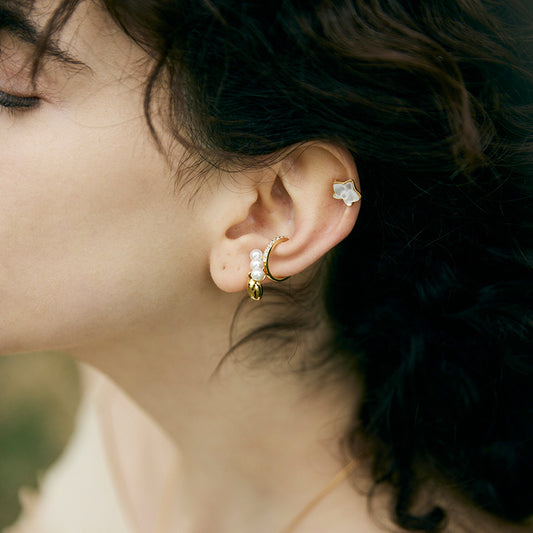 Women's Light Luxury Without Pierced Butterfly Orchid Ear Clips - Lotus Lane